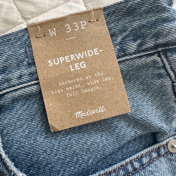 Petite Superwide-Leg Jeans in Hambley Wash: Drawstring Edition - Picture 5 of 6